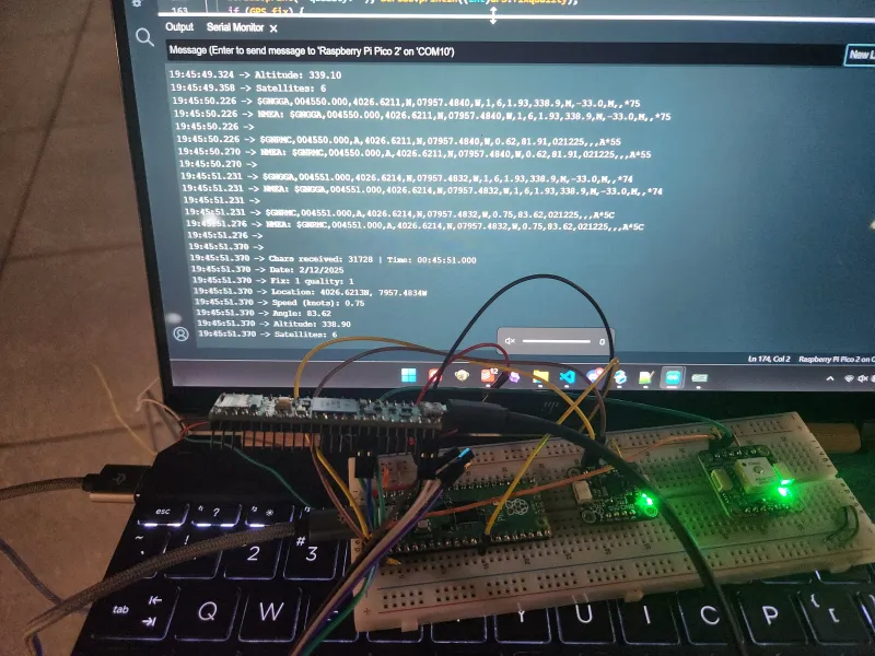 GPS Breadboard Testing