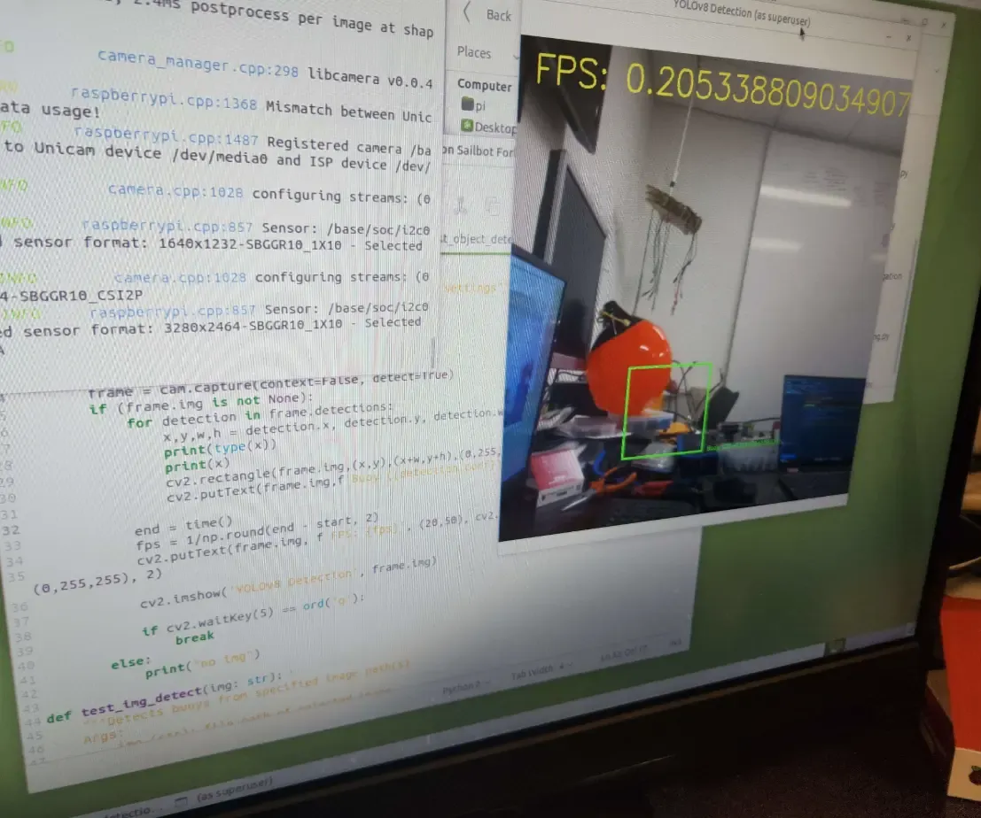 Buoy CV testing on Pi 4